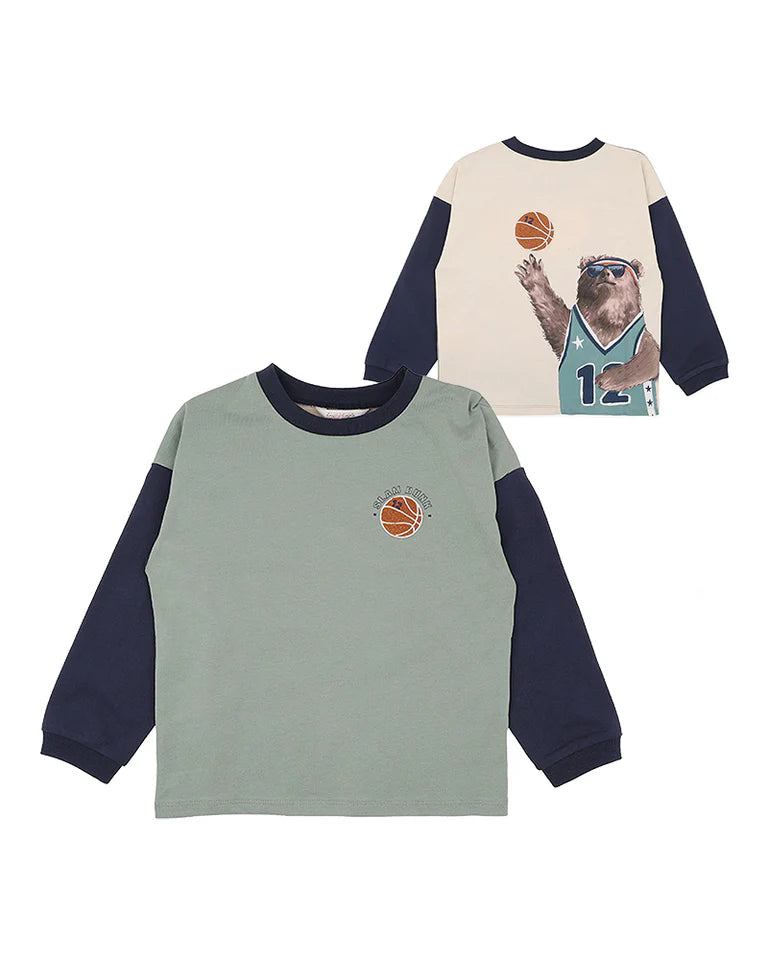 Urban Streetball Long Sleeve Graphic Tee – Bold Basketball Lifestyle Wear