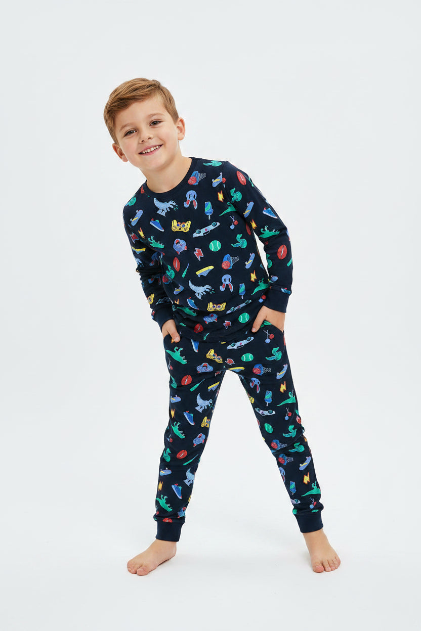 Soft Kids Lounge Sleepwear Set – Cozy Everyday Play & Bedtime Pajamas