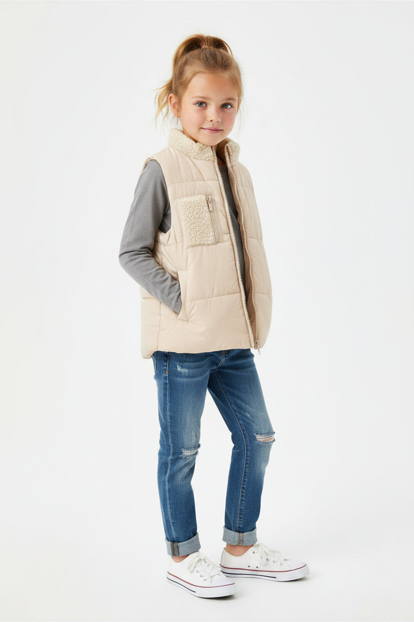 Insulated Puffer Vest for Kids – Cozy Everyday Outdoor Warmwear