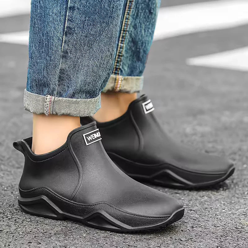 Women's All-Weather Chelsea Ankle Boots – Waterproof Pull-On Rain Booties