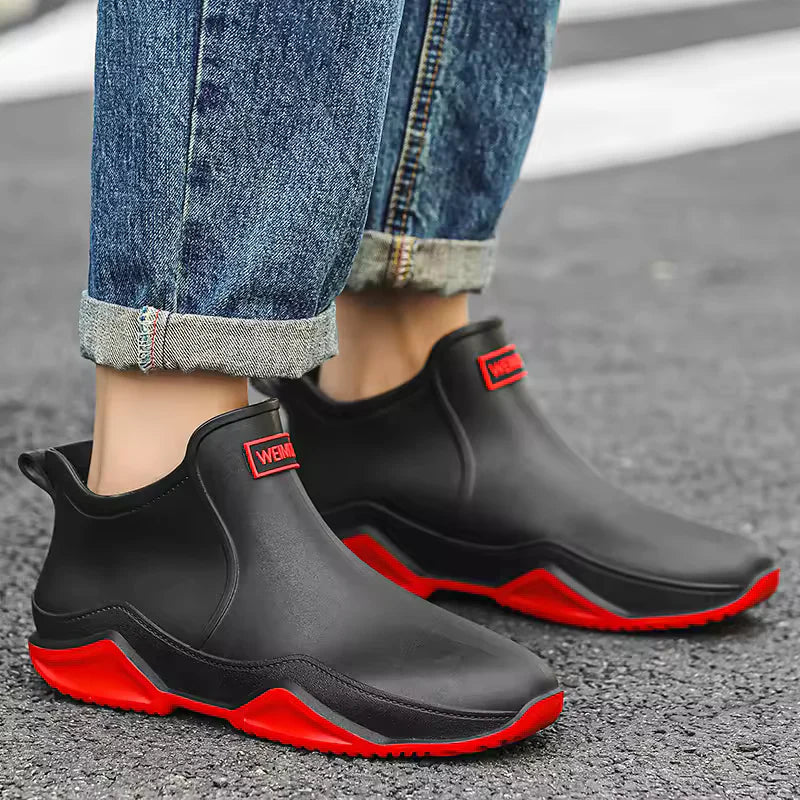 Women's All-Weather Chelsea Ankle Boots – Waterproof Pull-On Rain Booties