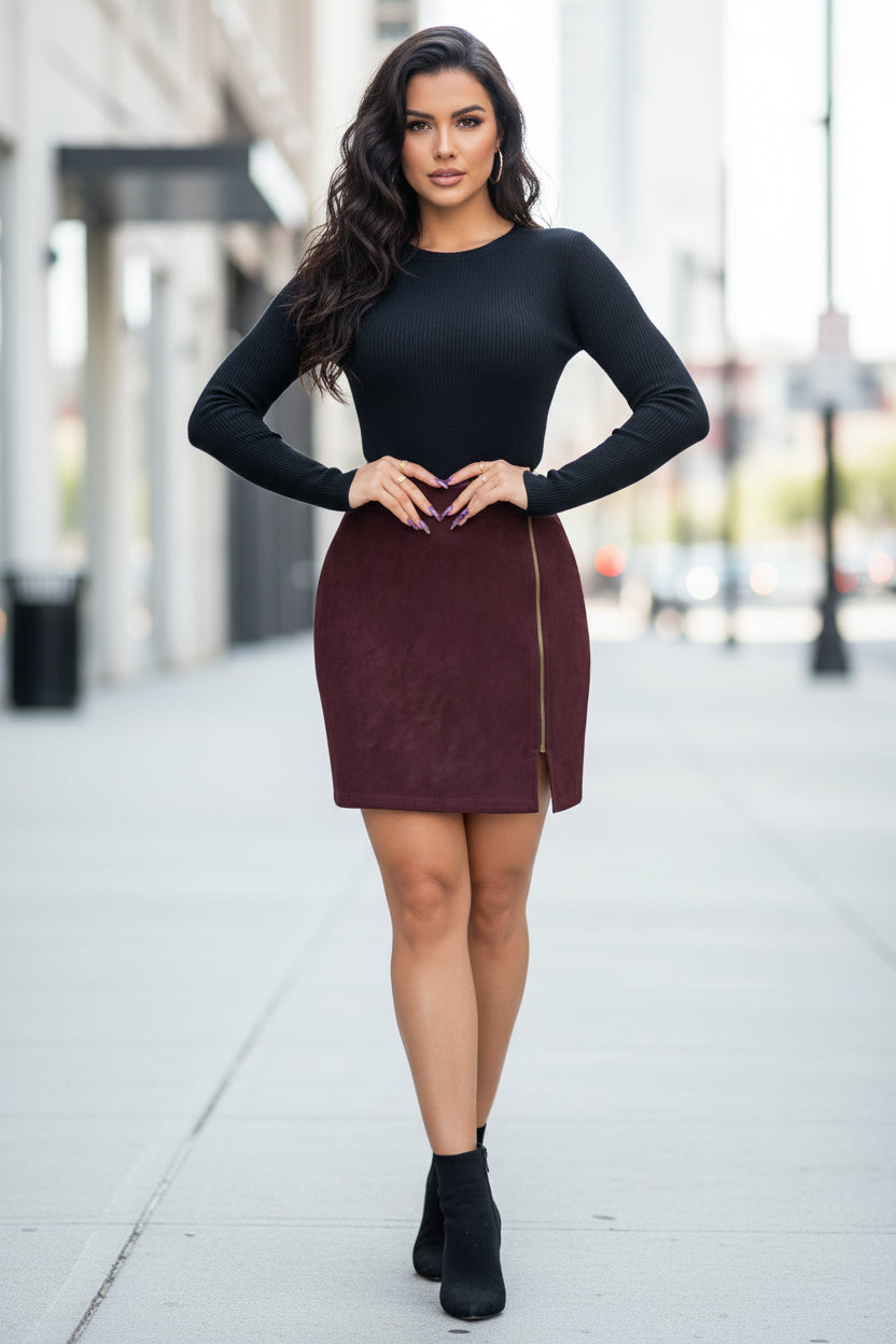 Women's Classic Mini Skirt – High Waist Street Style Essential