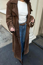 Camille | Double Button Trench Jacket – Tailored Belted Outerwear Coat for Layered Style