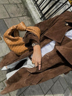 Camille | Double Button Trench Jacket – Tailored Belted Outerwear Coat for Layered Style