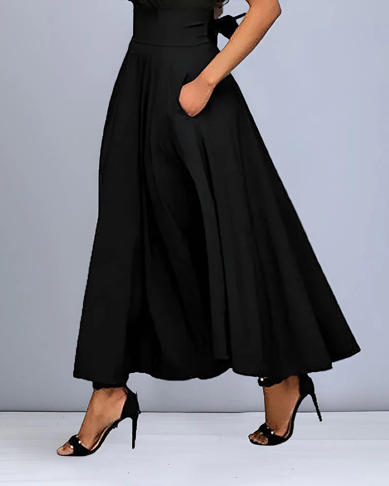 Women’s Graceful High-Rise Maxi Skirt – Flowing Elegant Long Skirt with Timeless Sophistication