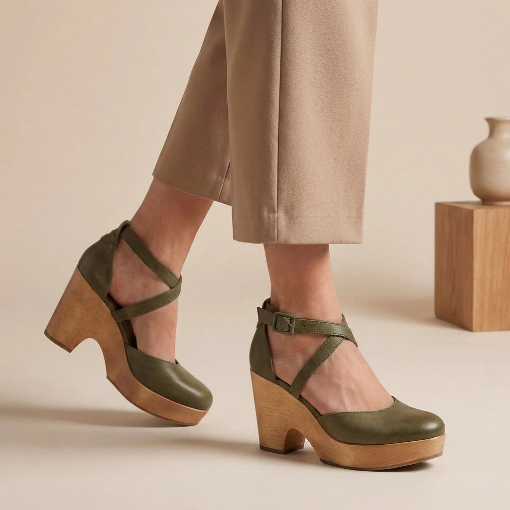 Women's Mary Jane Block Heel Pumps – Classic Ankle Strap Dress Shoes