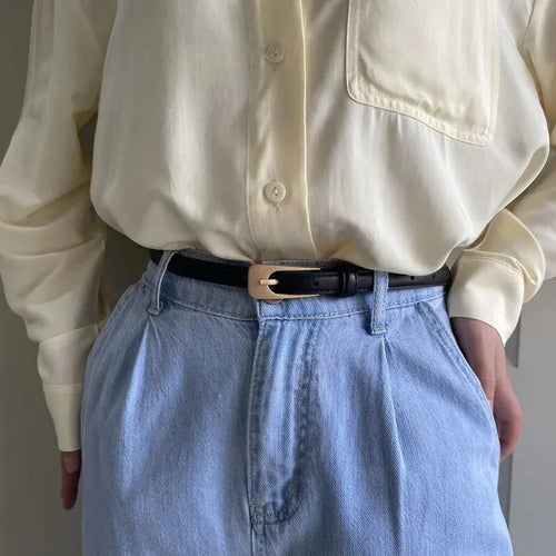 Alessia | Minimalist Skinny Belt - Modern Wardrobe Staple