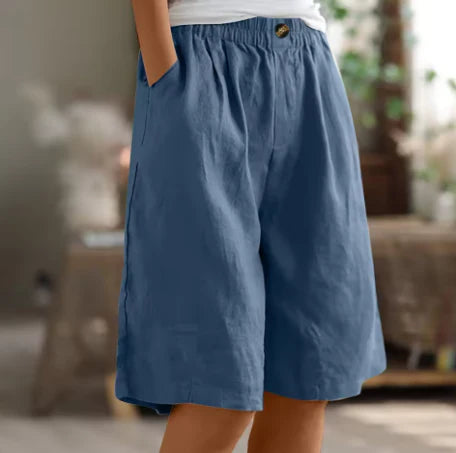 Women's Pull-On Flow Shorts – Relaxed Wide-Leg Comfort Style