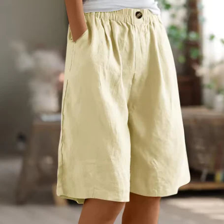Women's Pull-On Flow Shorts – Relaxed Wide-Leg Comfort Style