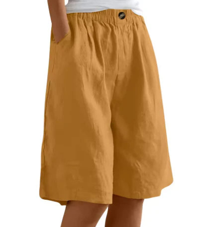 Women's Pull-On Flow Shorts – Relaxed Wide-Leg Comfort Style