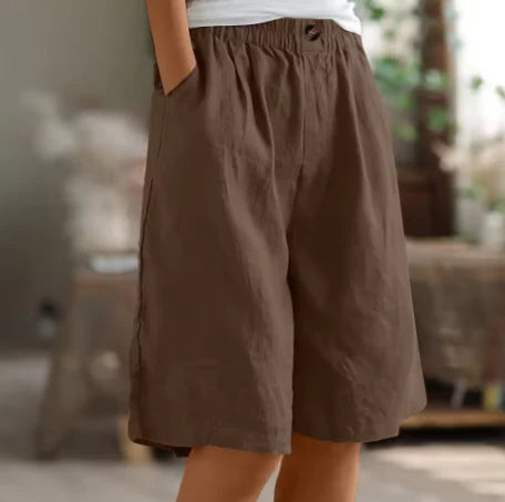 Women's Pull-On Flow Shorts – Relaxed Wide-Leg Comfort Style