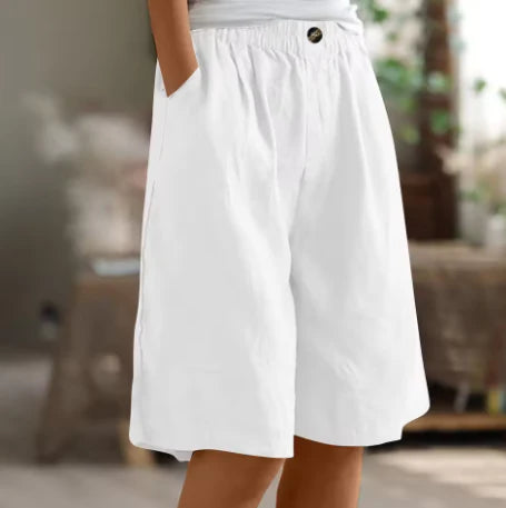 Women's Pull-On Flow Shorts – Relaxed Wide-Leg Comfort Style