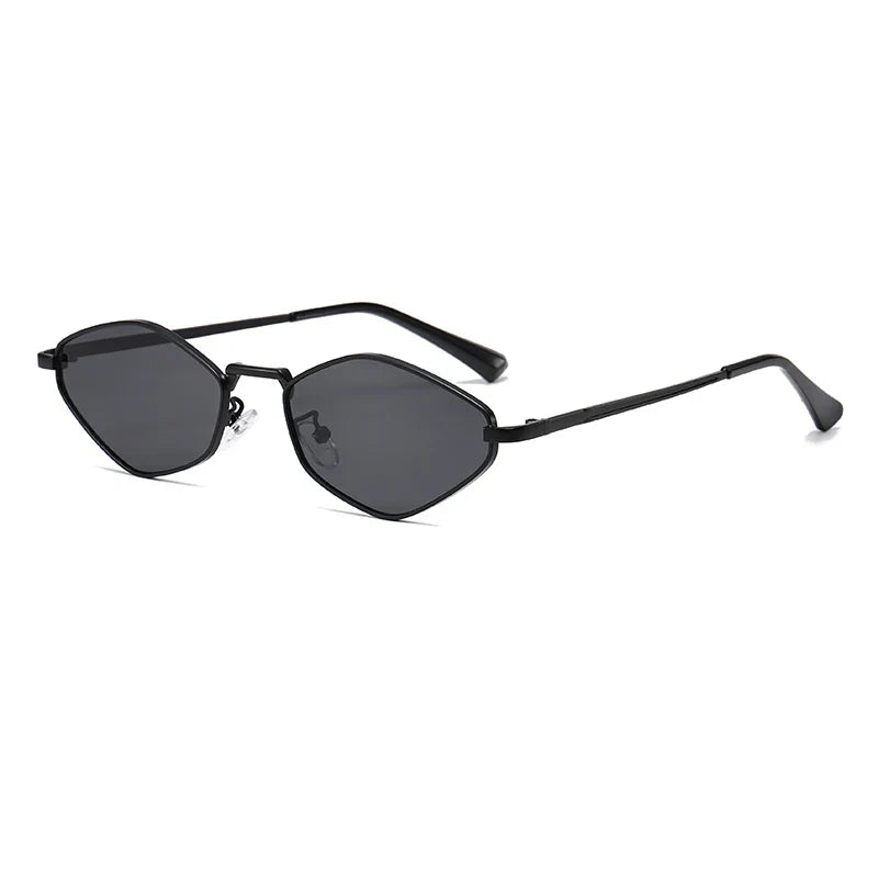 Women's Retro-Inspired Narrow Frame Sunglasses - Classic Street Style Eyewear
