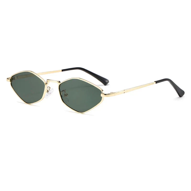 Women's Retro-Inspired Narrow Frame Sunglasses - Classic Street Style Eyewear