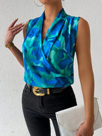 Naomi | Sleeveless Printed Top - Chic Casual Resort Wear Top for Warm Weather Styling