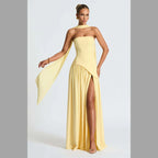 Margot | Strapless Evening Gown with Matching Scarf – Elegant Formal Event Dress