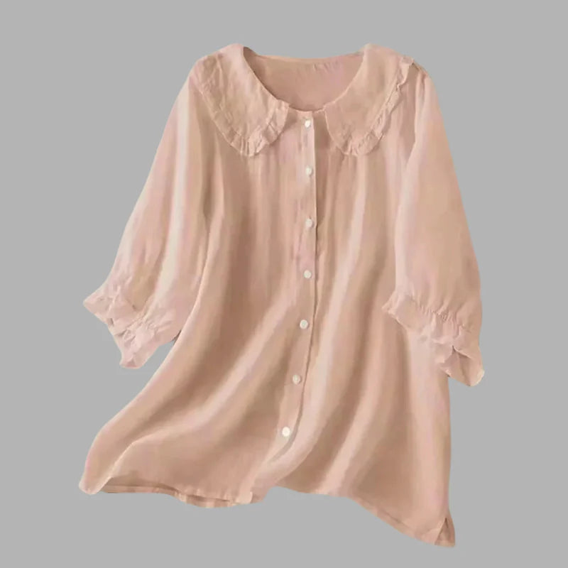 Women’s  Stylish Frill Accent Blouse – Modern Blouse for Everyday & Events
