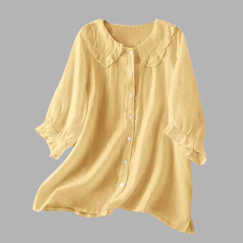 Women’s  Stylish Frill Accent Blouse – Modern Blouse for Everyday & Events
