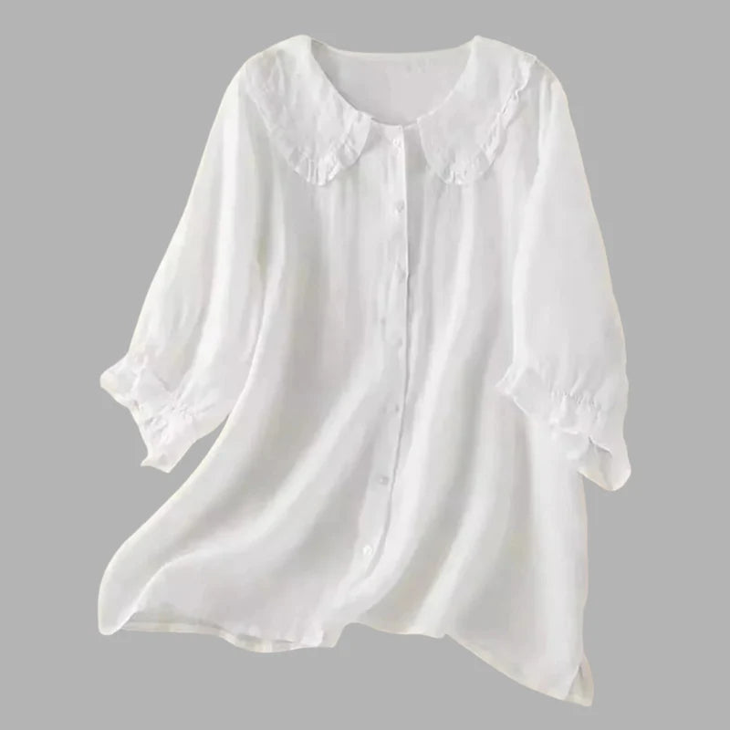 Women’s  Stylish Frill Accent Blouse – Modern Blouse for Everyday & Events