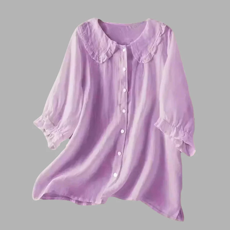 Women’s  Stylish Frill Accent Blouse – Modern Blouse for Everyday & Events