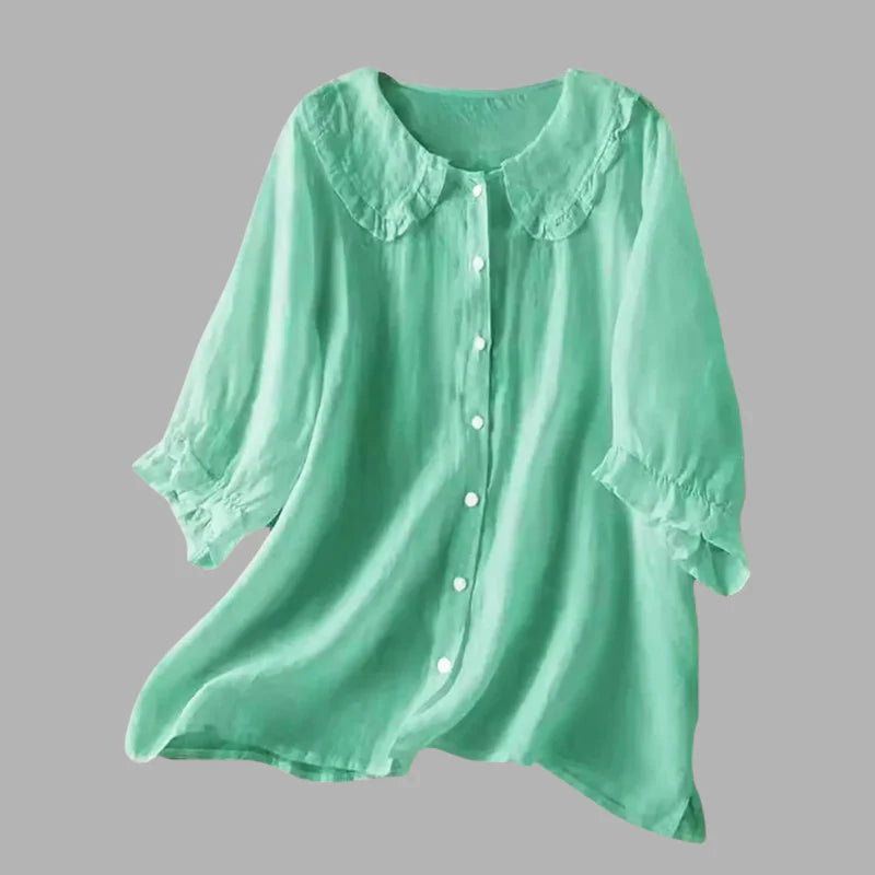 Women’s  Stylish Frill Accent Blouse – Modern Blouse for Everyday & Events