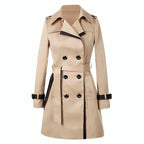 Colette | Tailored Trench Jacket – Double Button Coat with Adjustable Waist Belt
