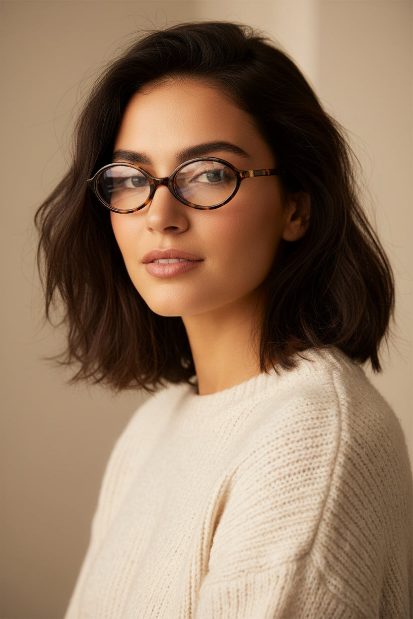 Women's Slim Oval Eyeglasses - Modern Optical Eyewear