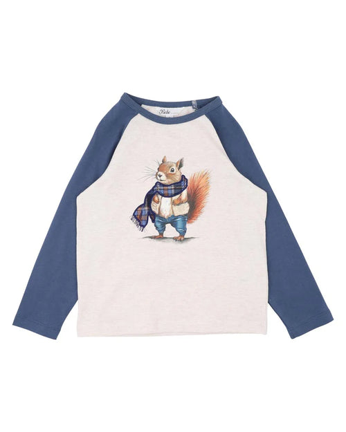 Adventure Nature Squirrel Illustration Long Sleeve T-Shirt – Wildlife Streetwear Style