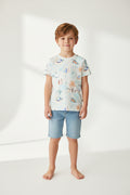 Beach Inspired Relaxed Fit Printed T Shirt - Casual Vacation Ready Graphic Tee
