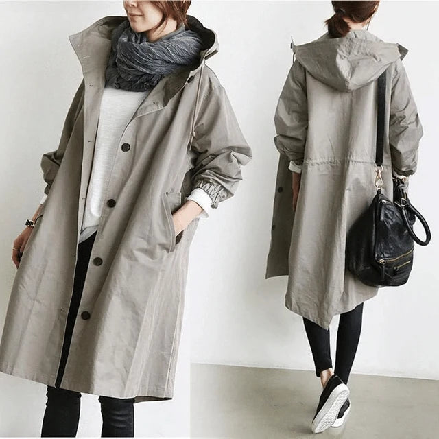 Helena | Button Front Windbreaker Jacket – Lightweight Casual Outerwear for Everyday Wear