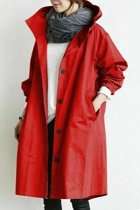 Helena | Button Front Windbreaker Jacket – Lightweight Casual Outerwear for Everyday Wear