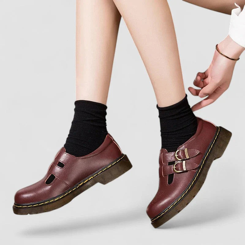 Women's Double Buckle Dress Flats – Timeless Mary Jane Style
