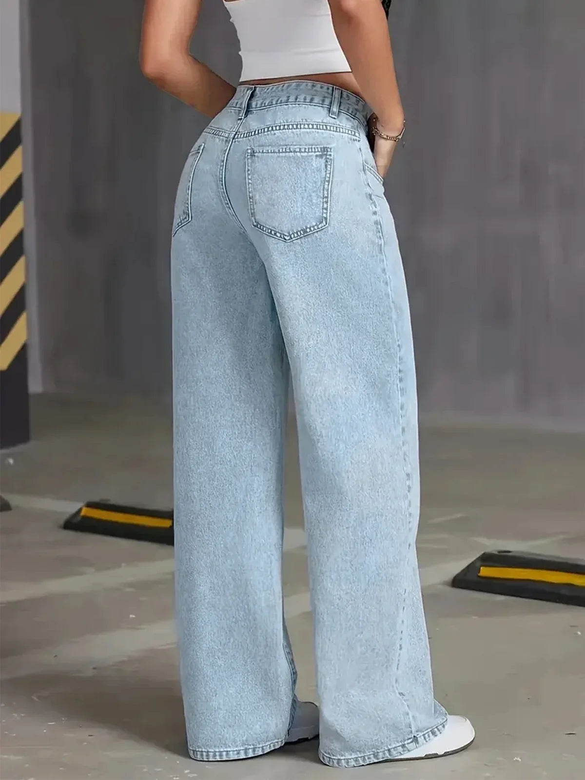 Mirabelle | High-Waisted Wide-Leg Denim Jeans - Modern Vintage-Inspired Everyday Style
